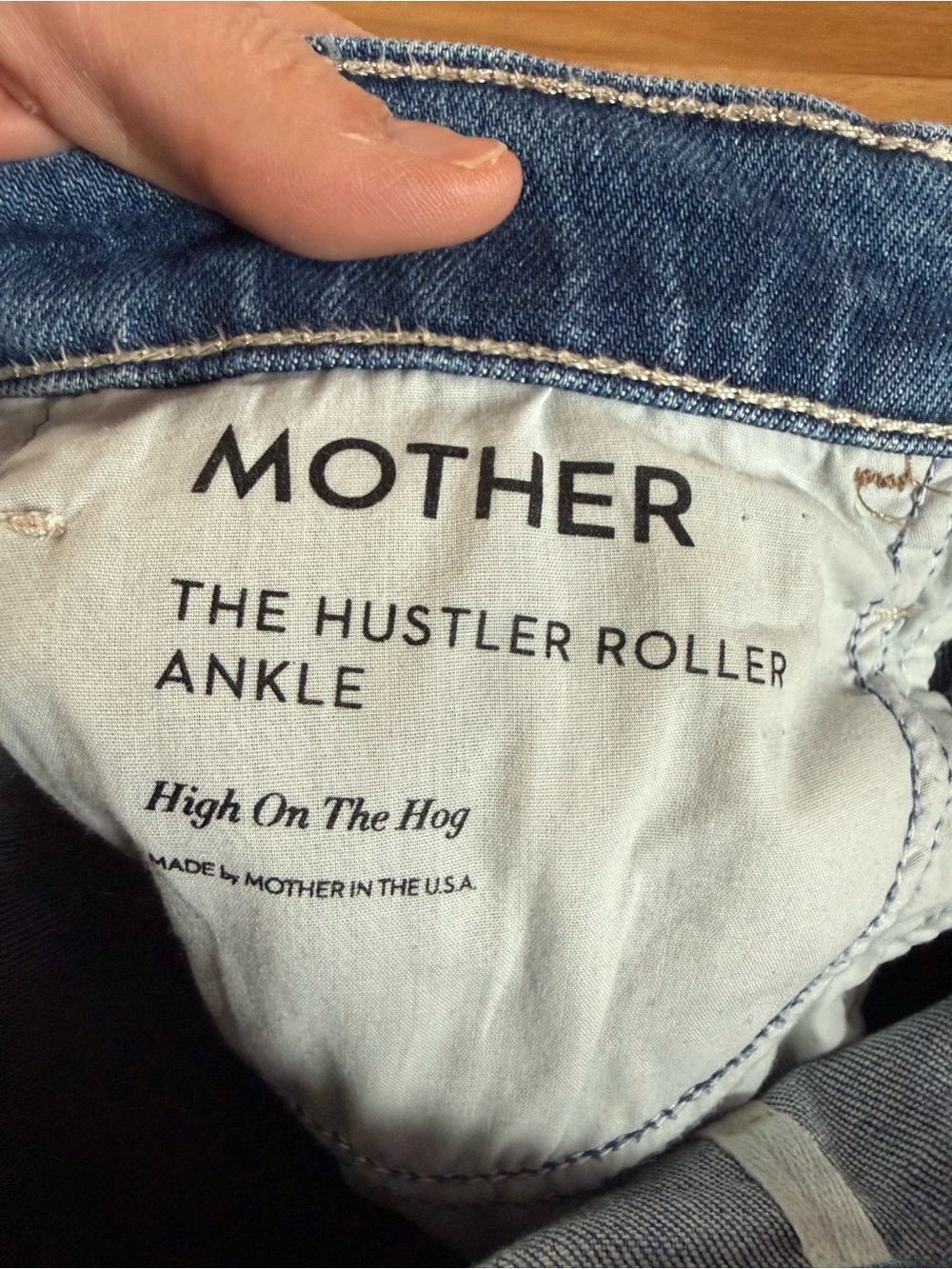 Awesome Mother Denim The Hustler Roller Ankle in High on the Hog - Sz 27 - Picture 4 of 9